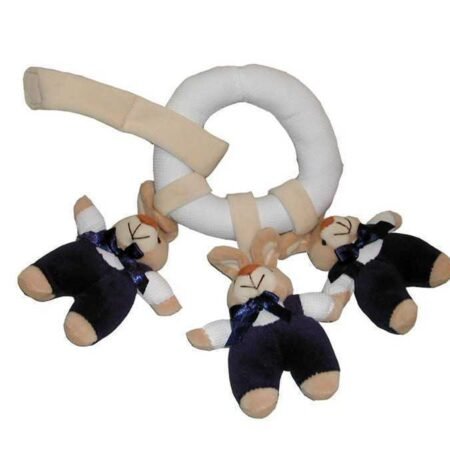 3 RABBIT IN RING PLUSH TOY - Dosylane