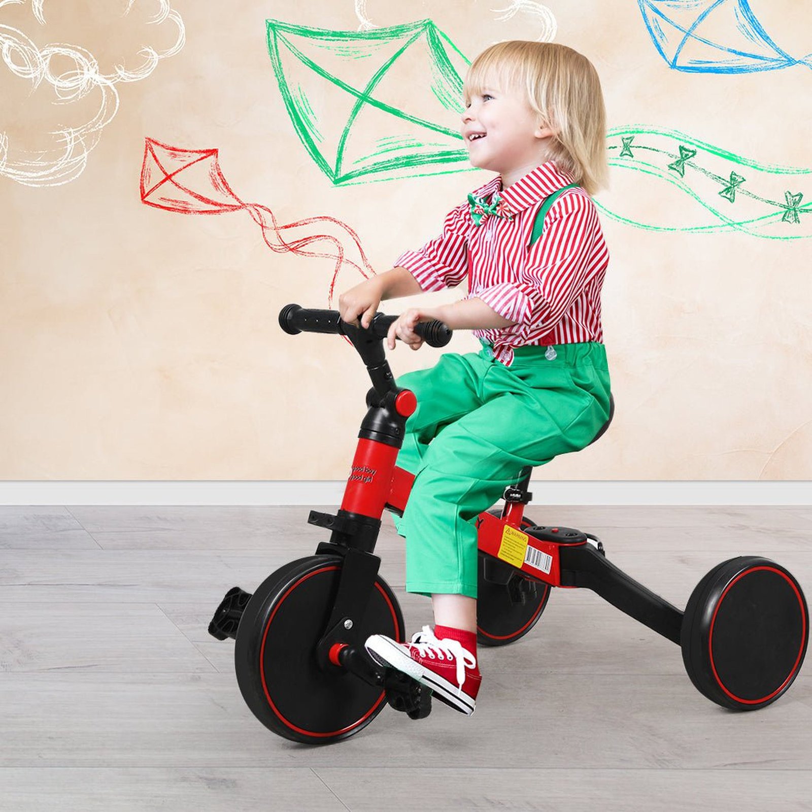 3in1 Kids Tricycle Toddler Balance Bike - Dosylane