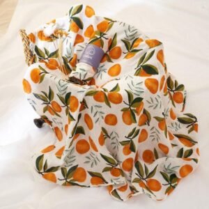 Autumn Organic Cotton Baby Muslin Swaddle Wrap - Dosylane