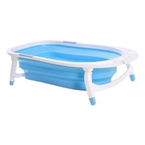 Baby And Kids Foldable Bathtub - Blue - Dosylane