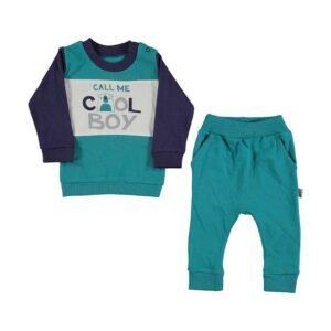 Baby Boy Cotton Cool Boy Sweatshirt and Pant Set - Dosylane