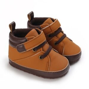 Baby Boy Hightops Shoes - Brown - Dosylane
