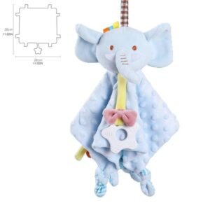 Baby Elephant Security Blanket and Teether - Dosylane
