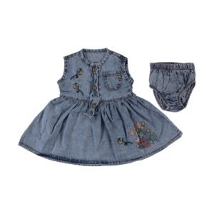 Baby Girl Denim Dress and Bloomers - Dosylane