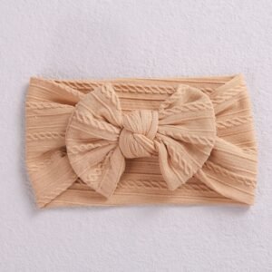 Baby Girl Headband and Bow - Brown - Dosylane