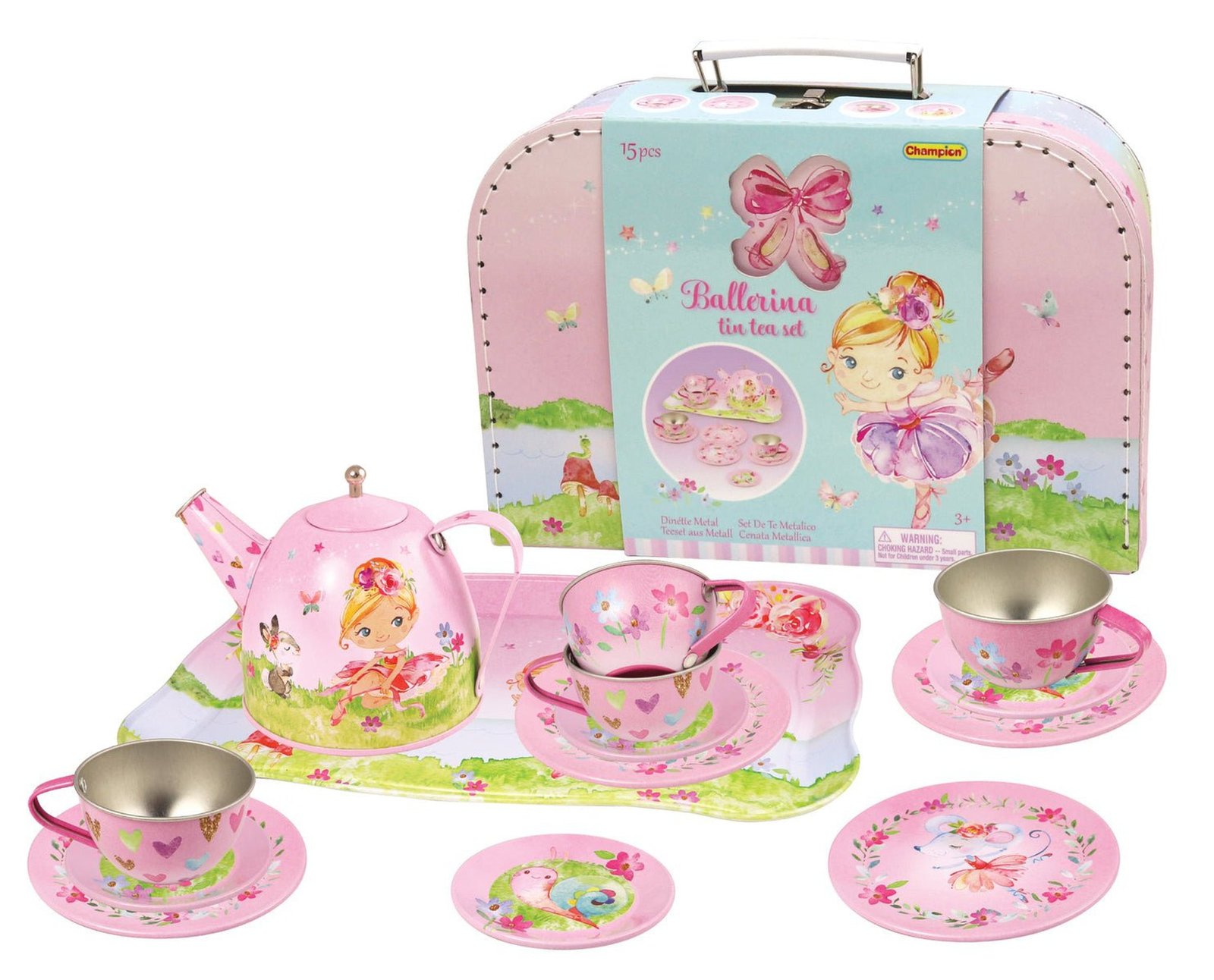 BALLERINA TIN TEA SET IN SUITCASE - Dosylane