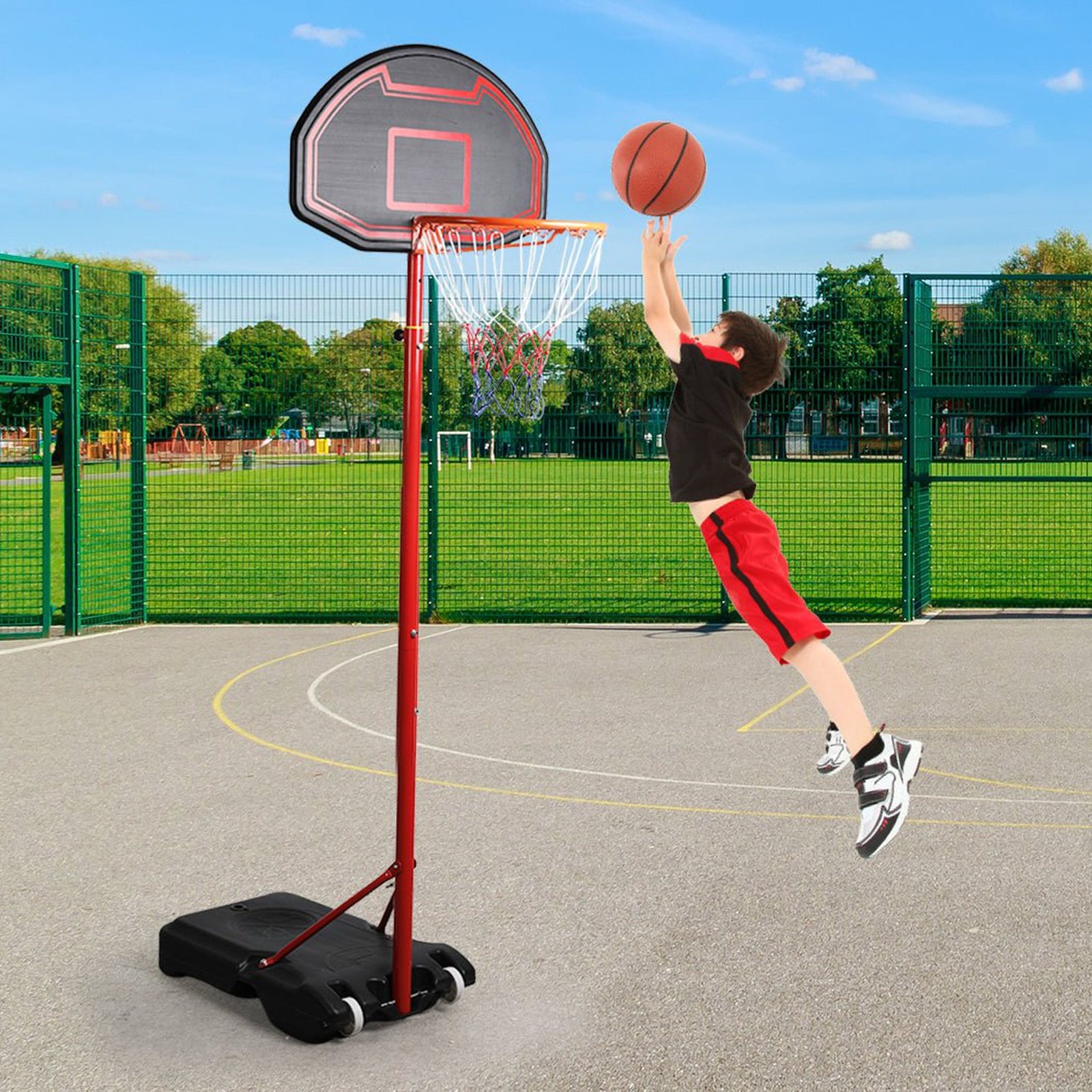 Basketball Hoop Stand System 2.1M Adjustable Height - Dosylane