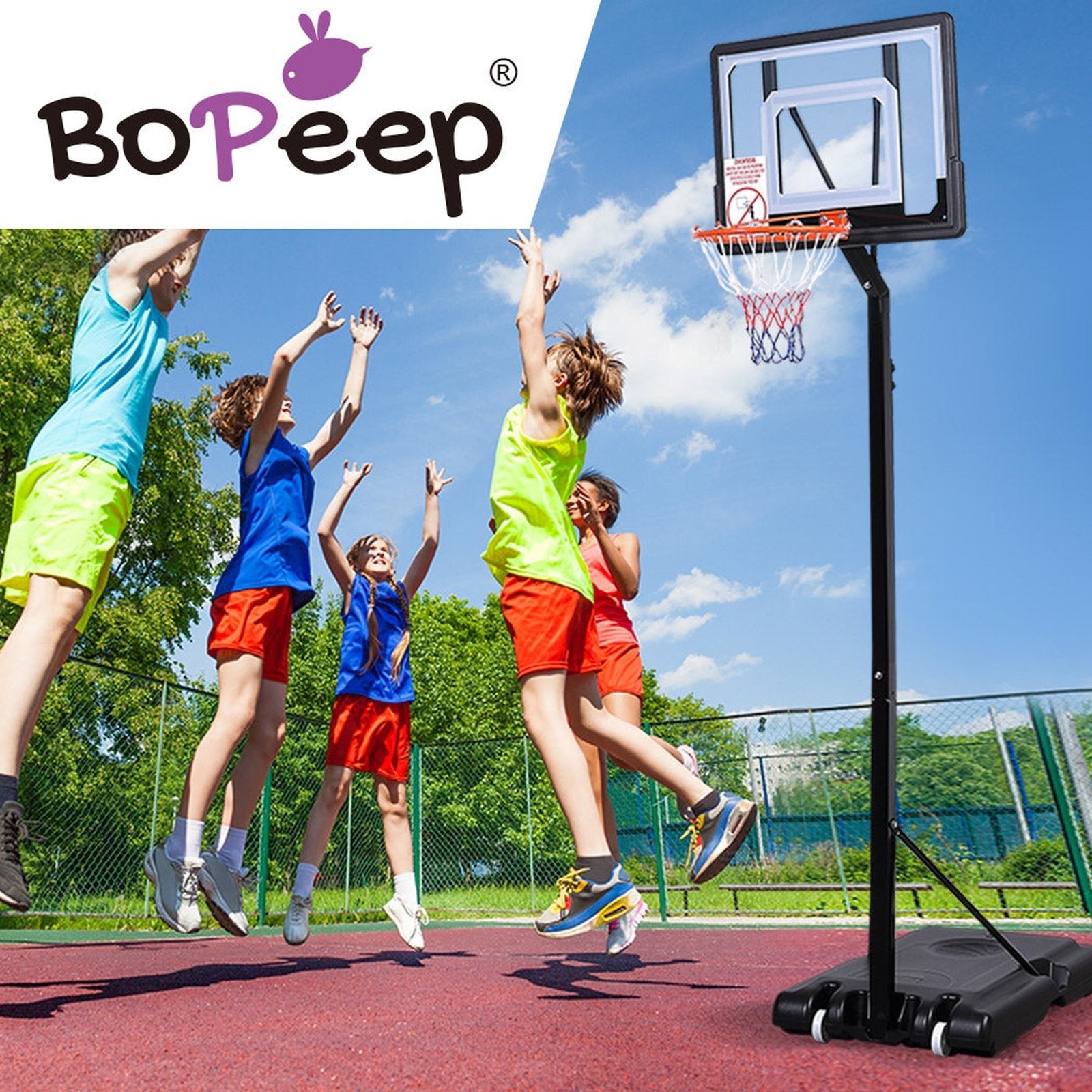 Basketball Hoop Stand With Adjustable Height - Dosylane