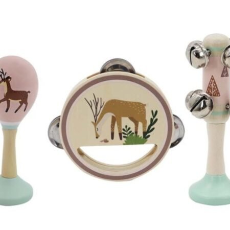 CALM & BREEZY DEER WOODEN 3PCS MUSICAL SET - Dosylane