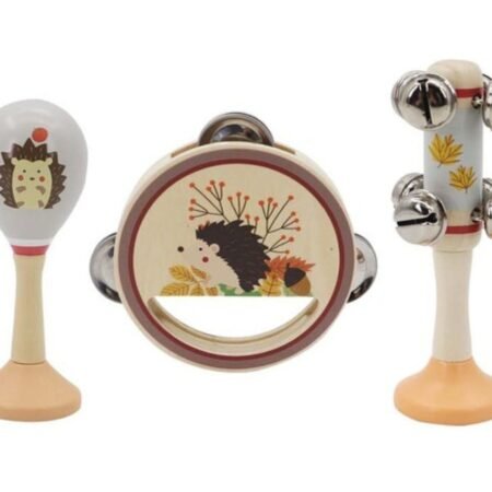 CALM & BREEZY HEDGEHOG WOODEN 3PCS MUSICAL SET - Dosylane