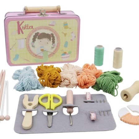 CALM & BREEZY KNITTING KIT IN TIN CASE CRAFT KIT - Dosylane