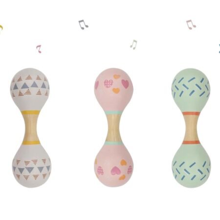 CALM & BREEZY MARACA RATTLE DOUBLE ENDED RANDOMLY PICK - Dosylane