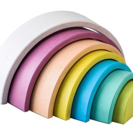 CALM & BREEZY WOODEN STACKING RAINBOW VINTAGE - Dosylane