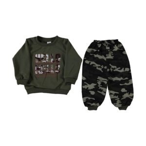 Camo Boy Sweatshirt and Joggers Set - Dosylane