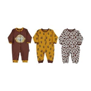 Cheeky Monkey Long-Sleeve Rompers Pack of 3 - Dosylane