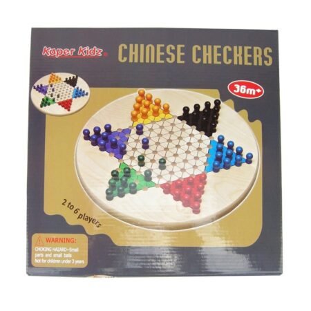 CHINESE CHECKER 30CM WOODEN BOARD GAME - Dosylane