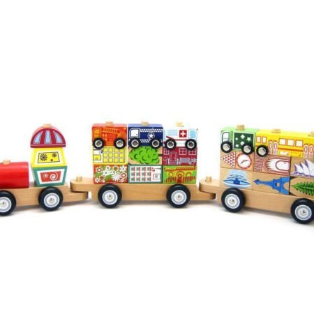 CITY BLOCK TRAIN WITH CARS - Dosylane