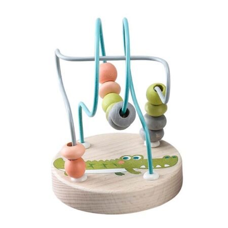 CROCODILE JUNGLE ANIMAL SMALL ROLLER COASTER BEAD MAZE - Dosylane