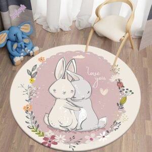 Decorative Cartoon Bunny Carpet - Dosylane