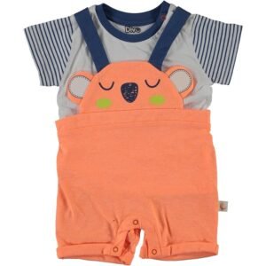 Divo Bear Baby Boy Dungarees and Matching shirt - Dosylane