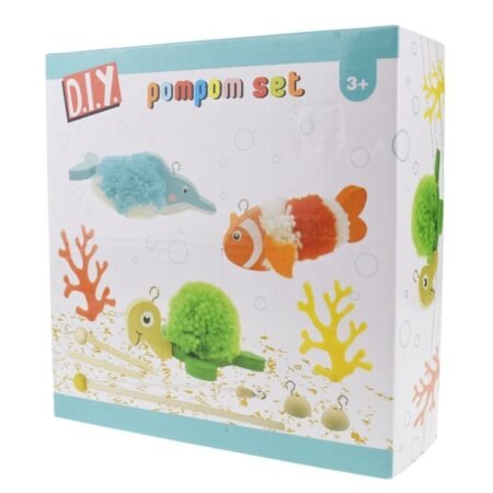 DIY CRAFTS-FISH POM POM CRAFT KIT - Dosylane