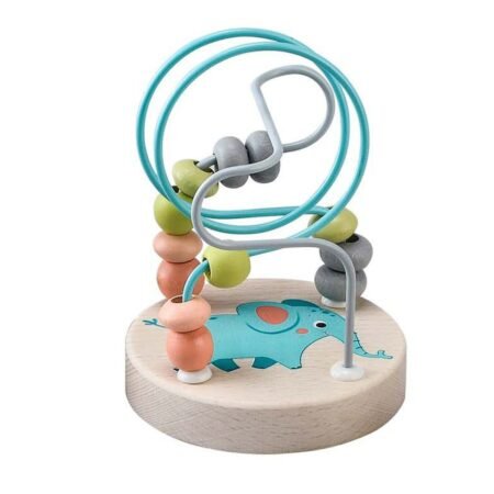 ELEPHANT JUNGLE ANIMAL SMALL ROLLER COASTER BEAD MAZE - Dosylane
