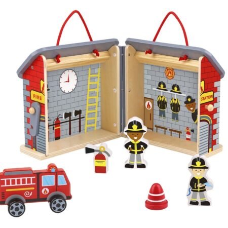 FIREMAN PLAYSET WITH CARRY BOX - Dosylane
