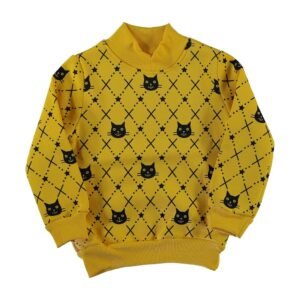 Girl Turtleneck Sweatshirt - Yellow - Dosylane