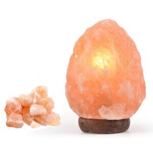 Himalayan Salt Lamp Rock Crystal With Natural Light Dimmer Switch - Dosylane