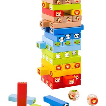 JENGA STACKING ANIMALS BOARD GAME - Dosylane