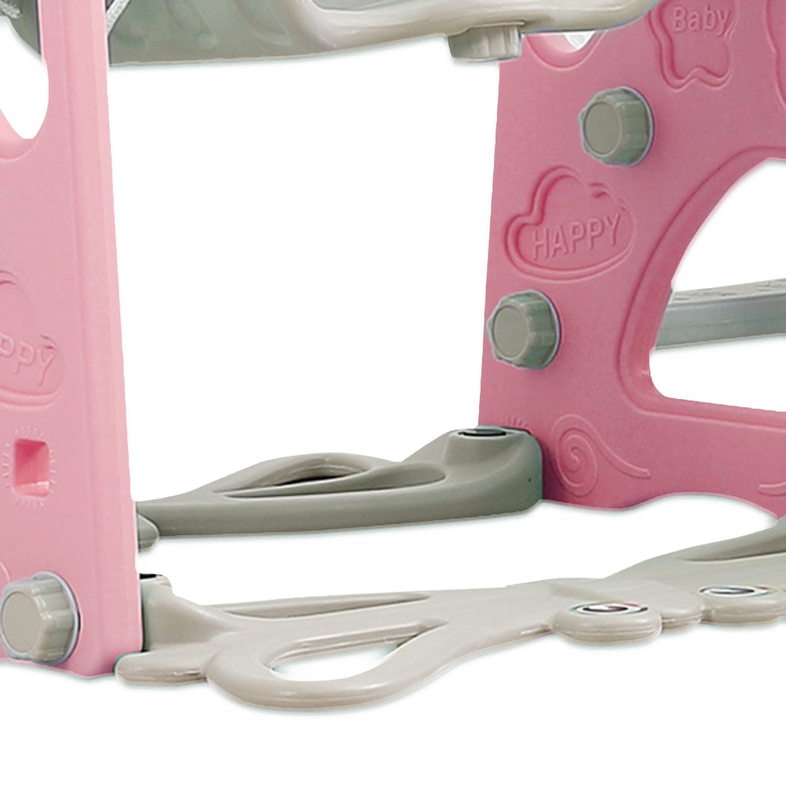 Kids Slide Swing Basketball Activity Center - Pink - Dosylane