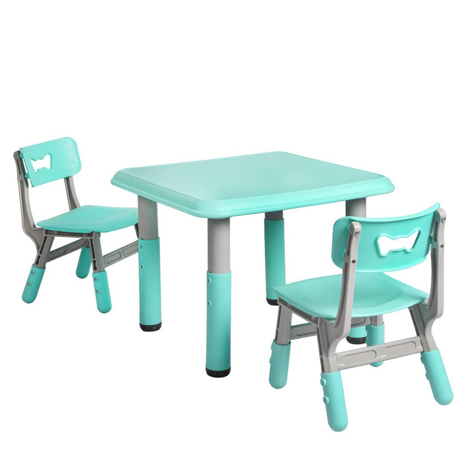 Kids Table and Chairs And Study Desk Set - Blue - Dosylane