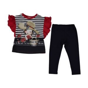 Little Girls Rose Top and Pant Set - Dosylane