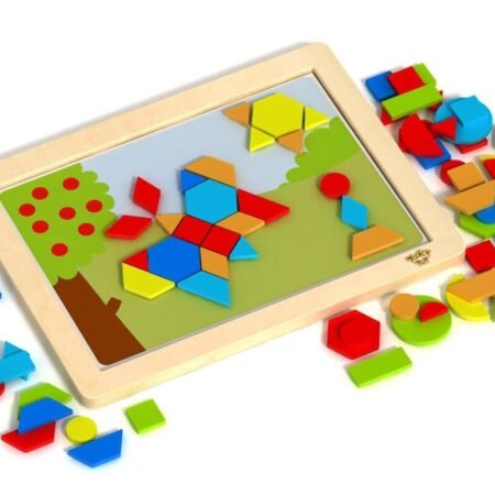 MAGNETIC PUZZLE - GEOMETRICAL SHAPES - Dosylane