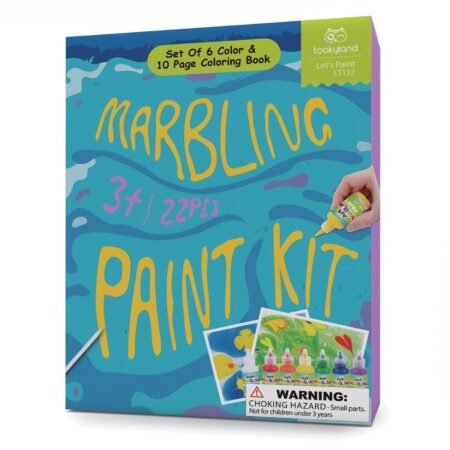 MARBLING PAINT - 6 COLOURS CRAFT KIT - Dosylane