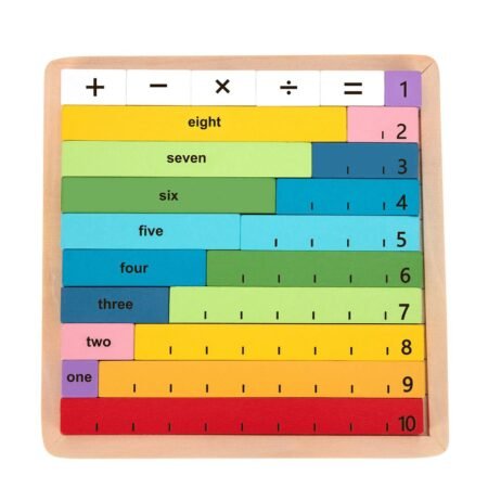 MATHS LEARNING RODS COUNTING GAME BOARD - Dosylane