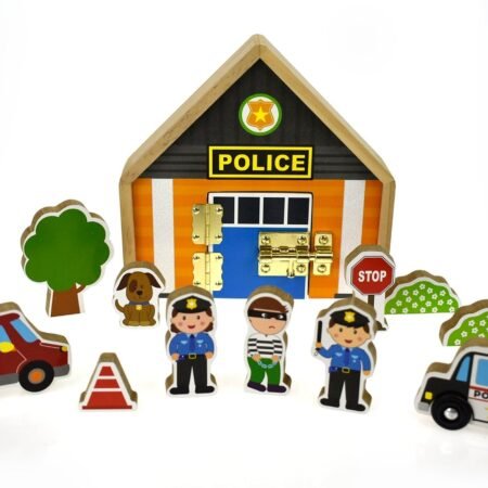 METAL LATCH PLAYSET - POLICE - Dosylane