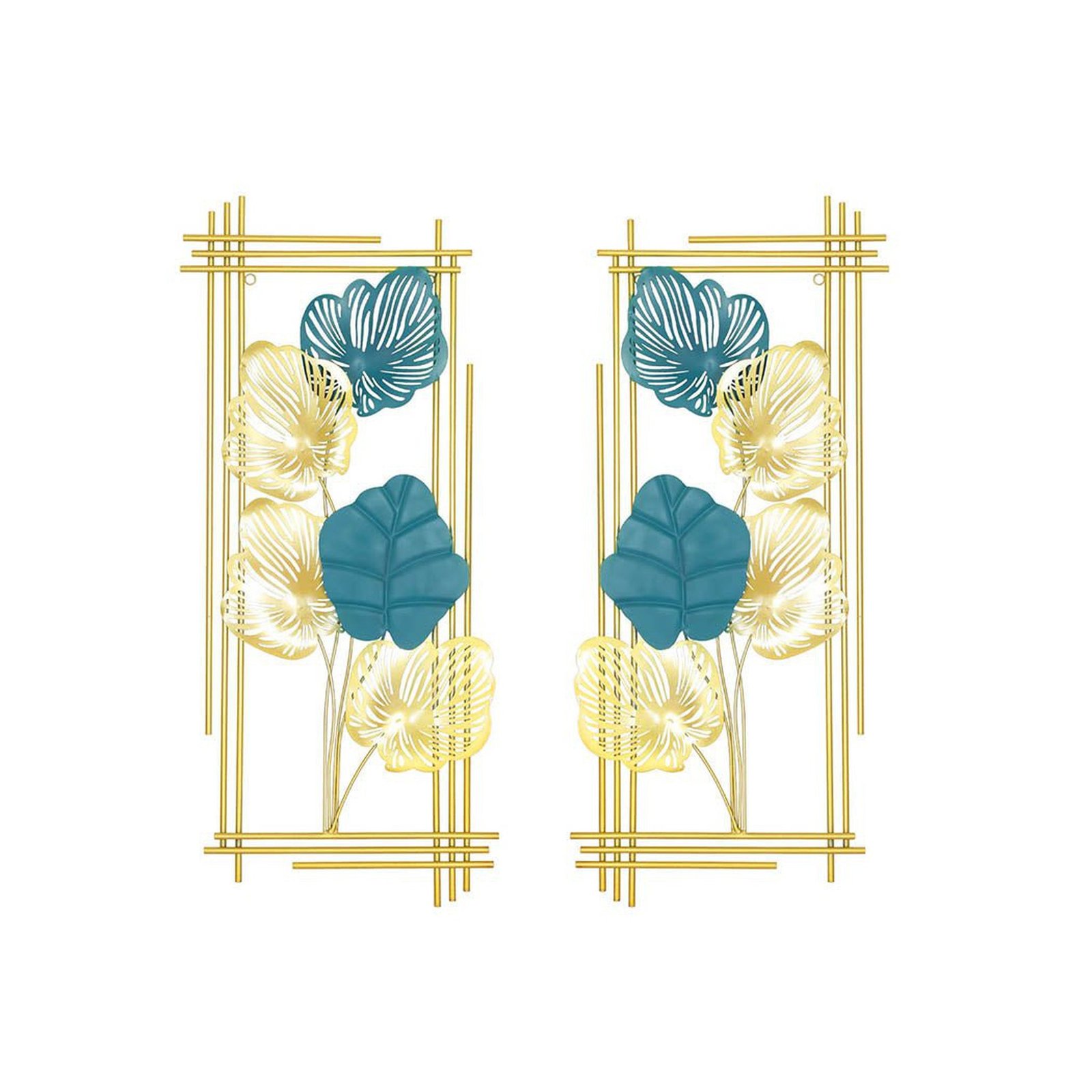 Metal Wall Art Leaf Tree Of Life Pair - Dosylane