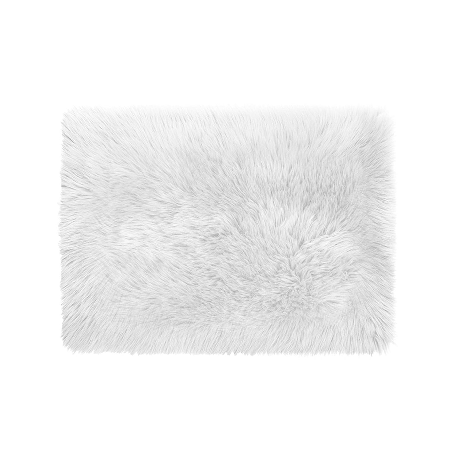 Nursery Rugs Sheepskin Shaggy Rug 160X230 White - Dosylane