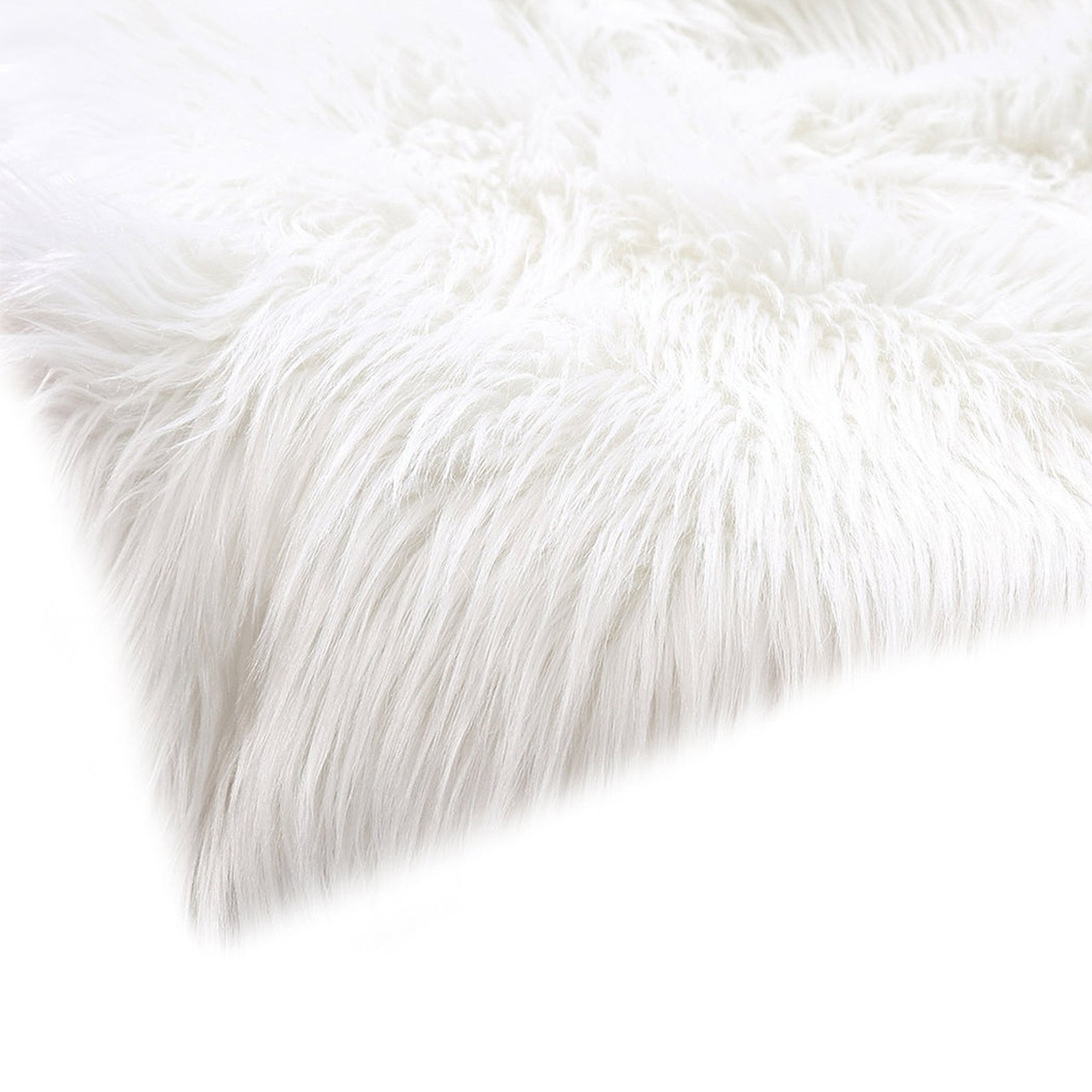Nursery Rugs Sheepskin Shaggy Rug 160X230 White - Dosylane