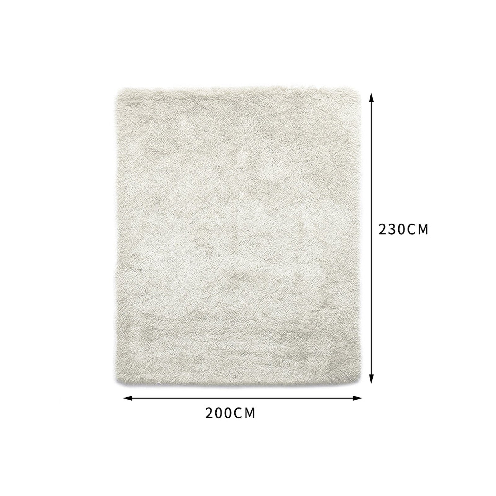 Nursery Shag Rug 200x230cm - Cream - Dosylane