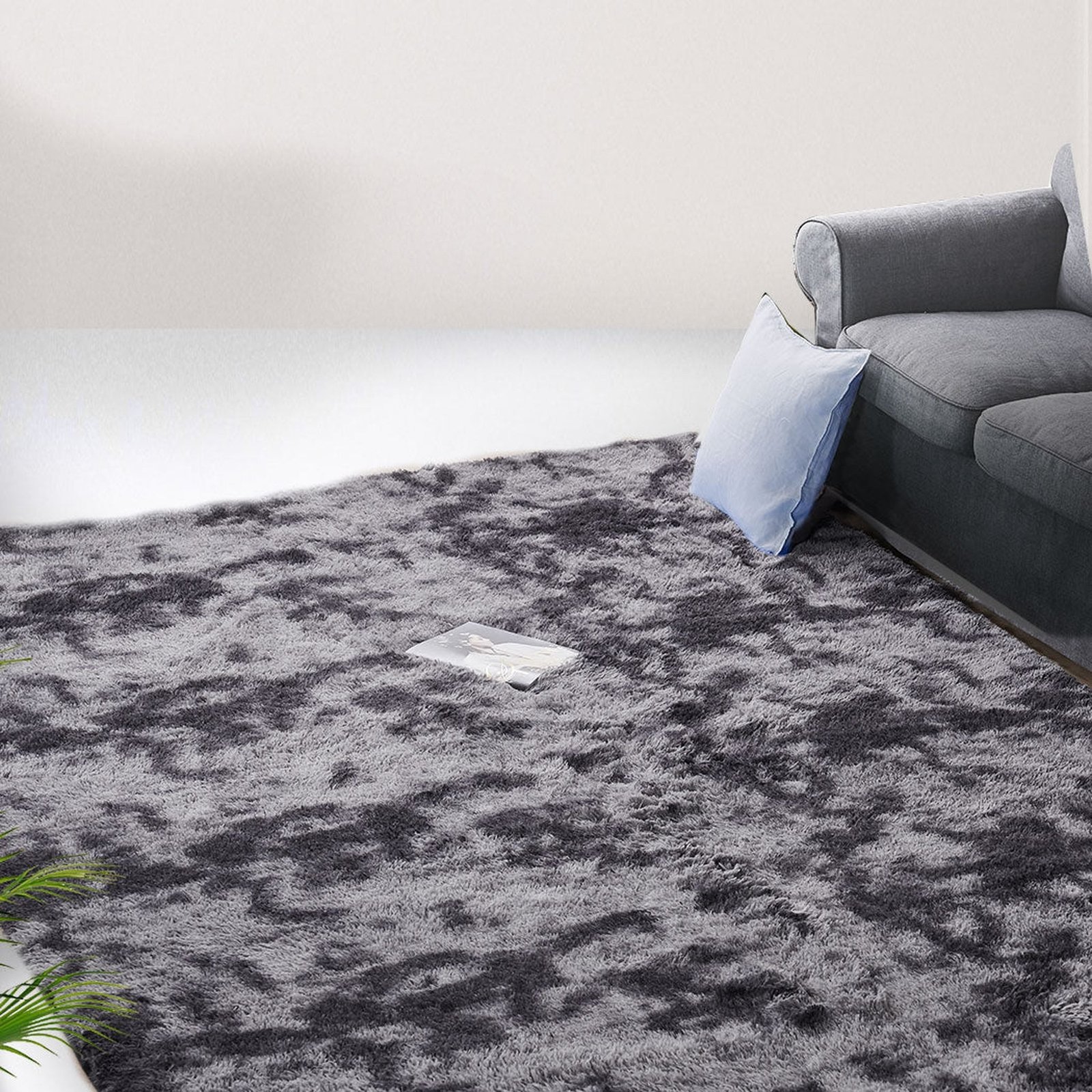 Nursery Shaggy Rugs Tie-dyed Midnight City 200x300cm - Dosylane