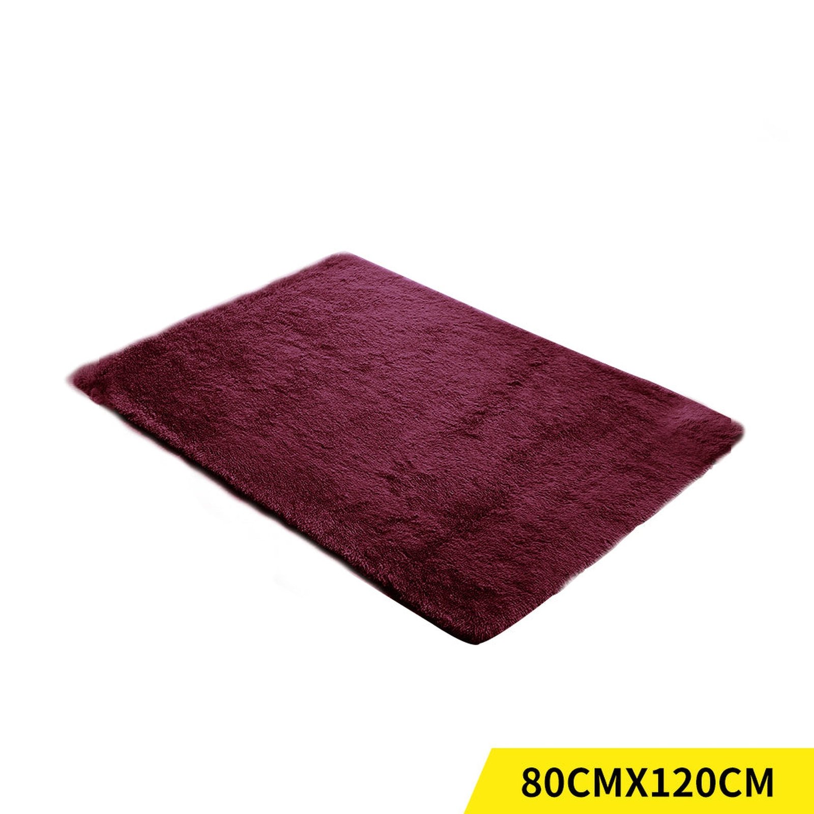 Nursery Soft Shag Rug 80x120cm - Burgundy - Dosylane