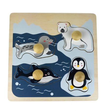 POLAR ANIMAL LARGE PEG PUZZLE - Dosylane