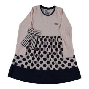 Polka Dot Girl Dress - Pink - Dosylane