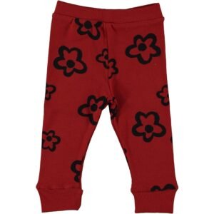 Poppy Baby Girl Leggings - Red - Dosylane