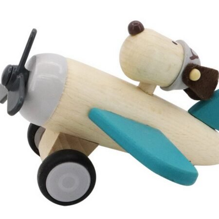 RETRO MD PLANE WITH CUTE DOG DRIVE GREEN - Dosylane