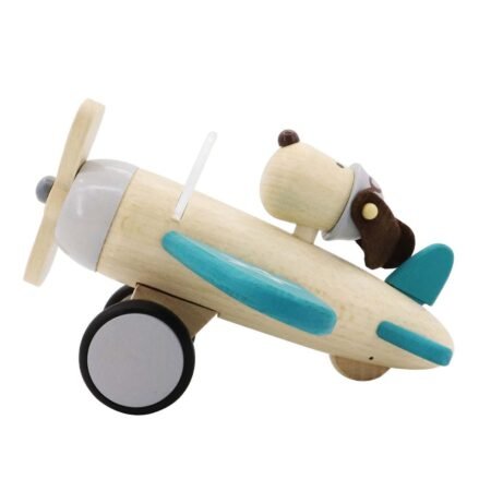 RETRO PLANE WITH CUTE DOG DRIVER - LARGE - Dosylane