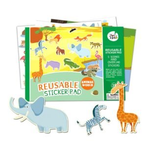 REUSABLE STICKER PAD SET - ANIMAL WORLD - Dosylane
