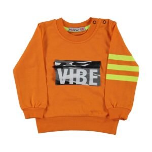 Vibe Baby Boy Sweatshirt - Orange - Dosylane